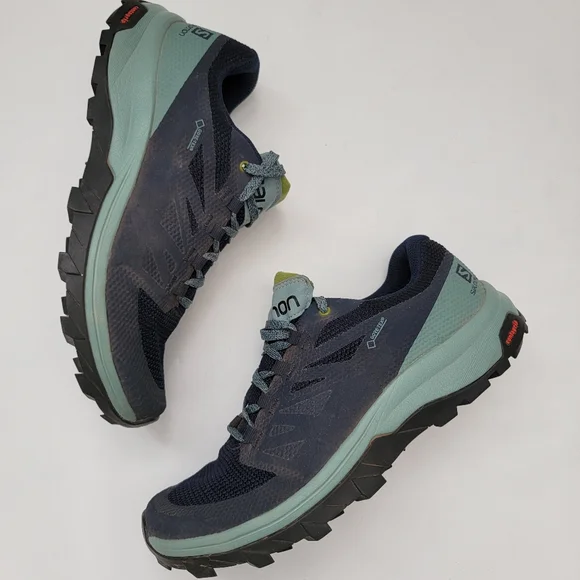 Salomon Sz 7.5 Outline GTX Contragrip Hiking Sneakers Shoes - Picture 1 of 8